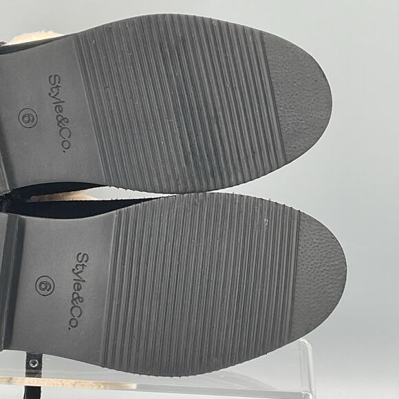 NEW Style & Co Women's Kalliee Suede Cuffed Ankle Boots Black Size 6M - Picture 10 of 10